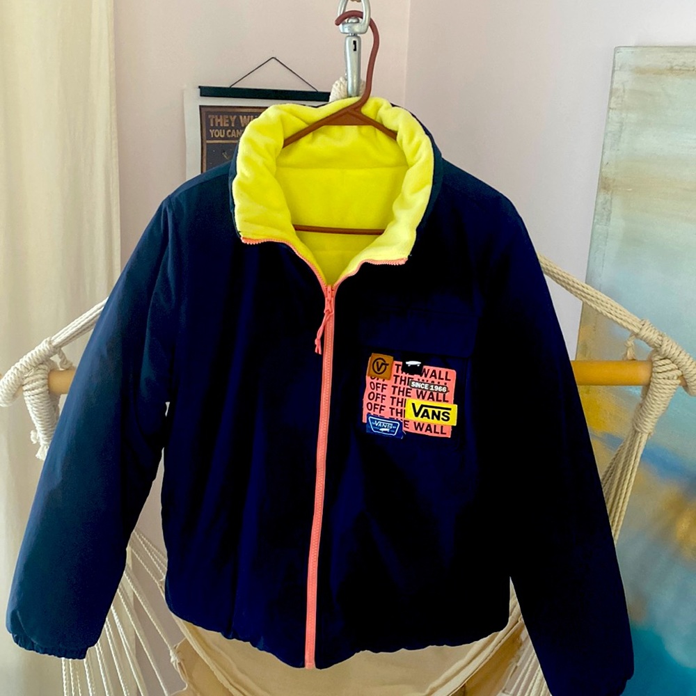 Vans Reversible Puffer Coat.  Size S/M